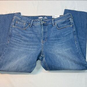 Old Navy Classic High Rise Power Slim  Straight Blue Jeans Sz 14